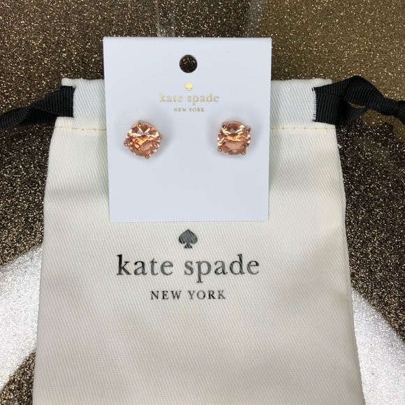 Kate spade Rose gold light peach earrings - Picture 4 of 4